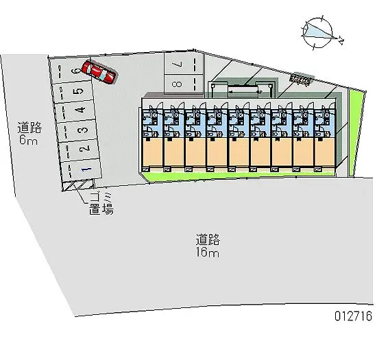 ★手数料０円★柏市豊上町　月極駐車場（LP）